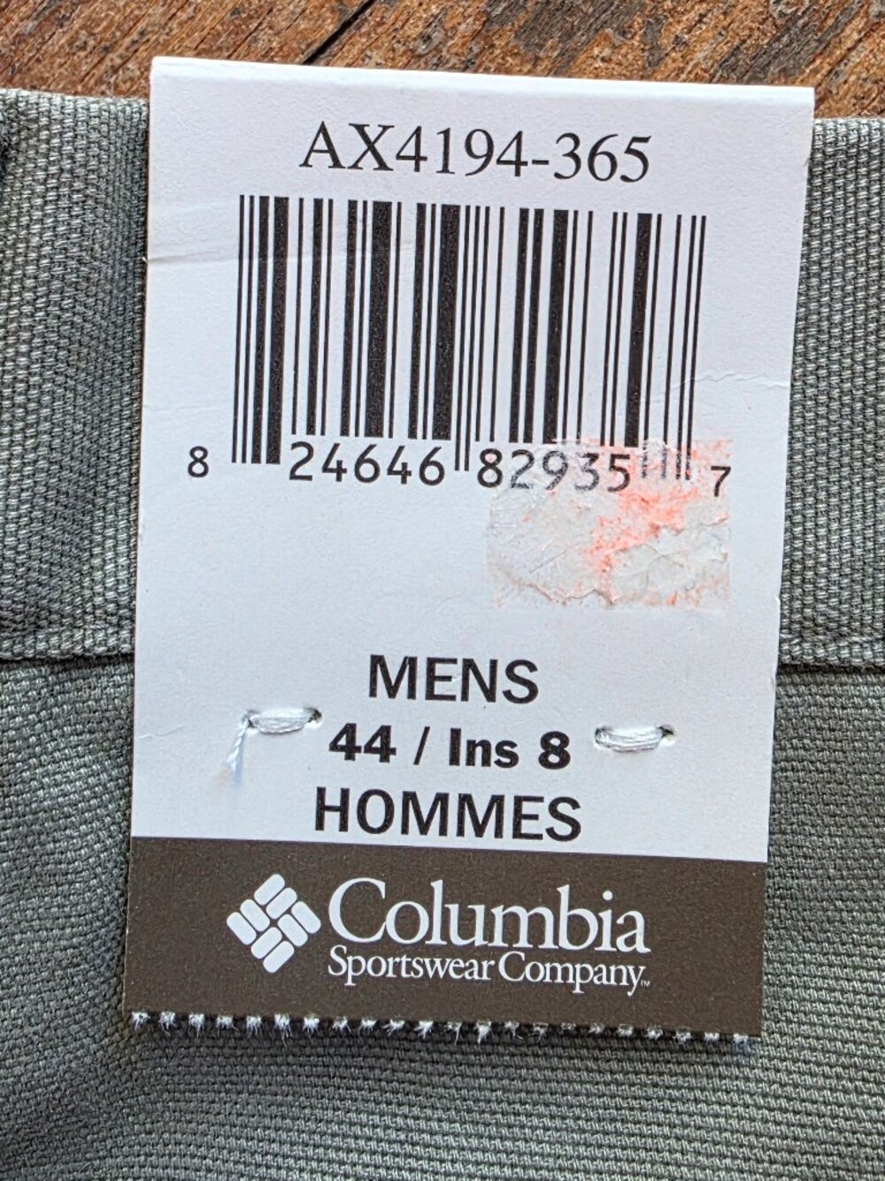 NWT Columbia Gray Rugged Outdoor Chino Shorts Big & Tall Size 44 - Picture 8 of 11
